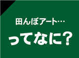 田んぼアート・・・・ってなに?
